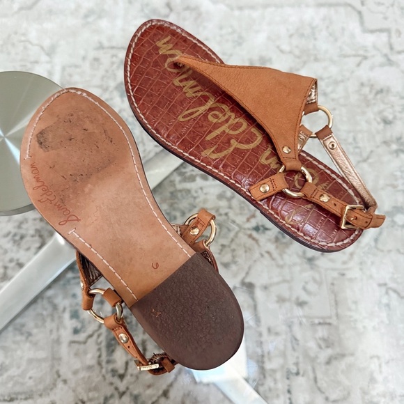 Sam Edelman Brown Suede Greta Thong Sandals Women’s Size 6 - Picture 7 of 7